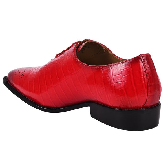 Leather Oxford Style Dress Shoes main image 4